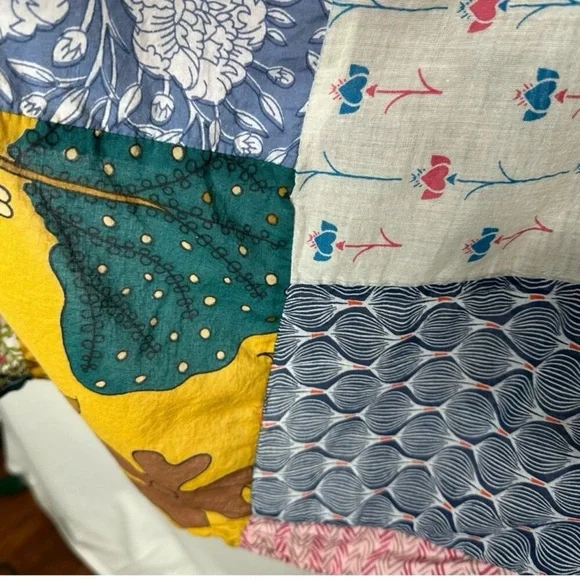 NWOT ASHLEY TAYLOR cotton Bohemian Patchwork Dress One Size quilted - Picture 3 of 7